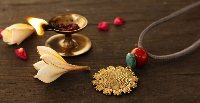 आराधना | Aradhana ✺ Brass Necklace { 6 }